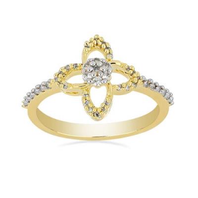 BUY WHITE DIAMOND GEMSTONE CLASSIC RING IN 14K GOLD REAL 